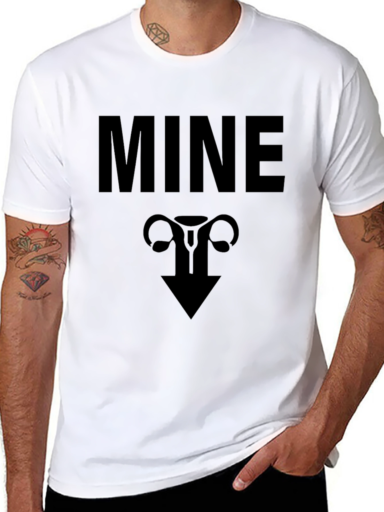 MINE Uterus Graphic T-Shirt