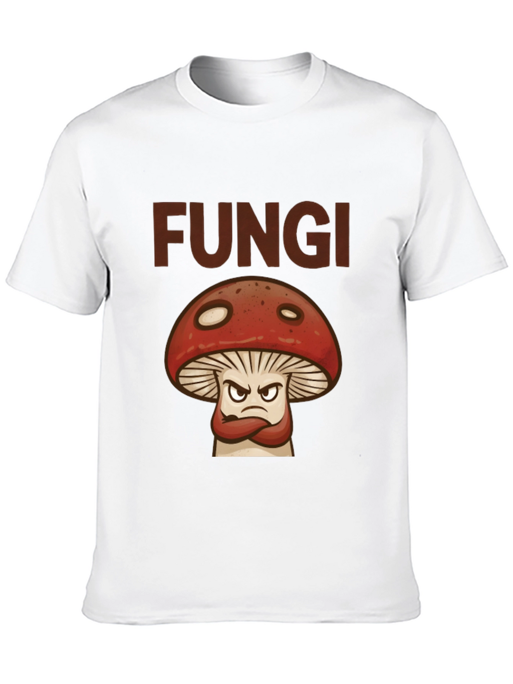 Fungi Angry Mushroom Graphic T-Shirt