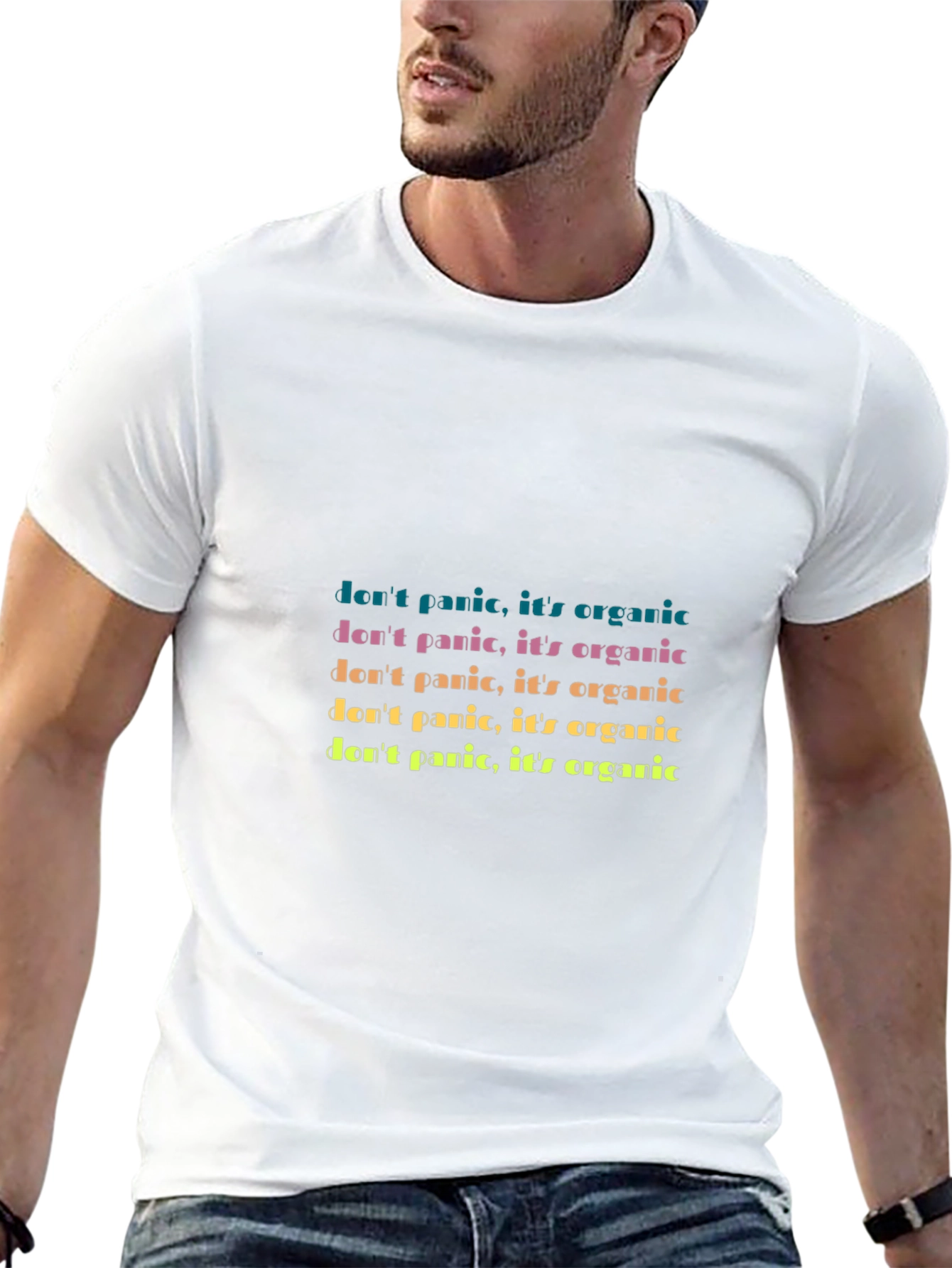 Dont Panic Organic Tee - Trendy Graphic T-Shirt