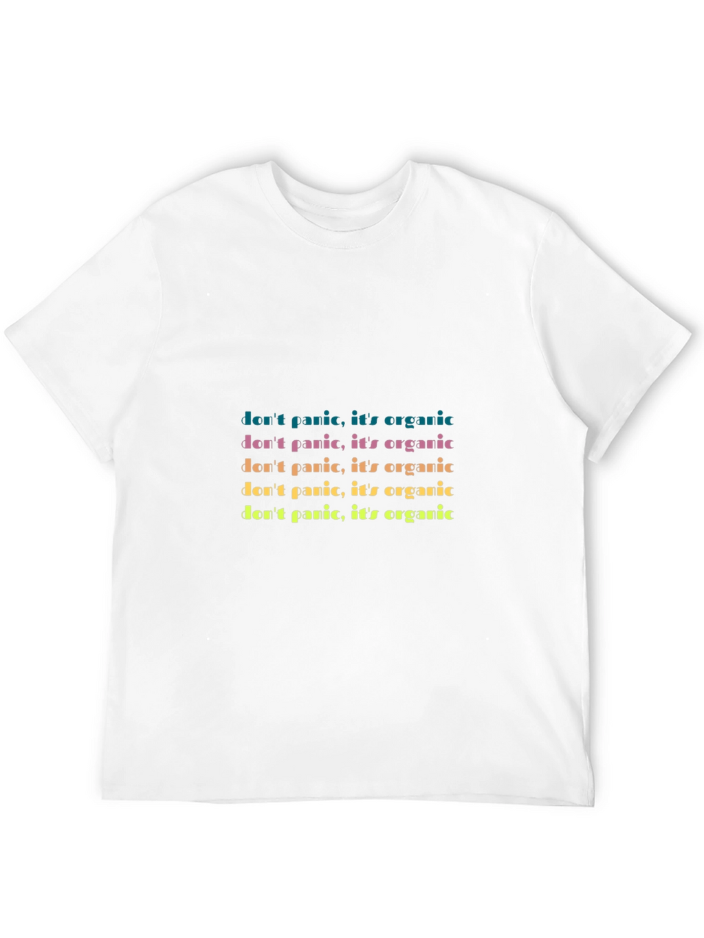 Dont Panic Organic Tee - Trendy Graphic T-Shirt