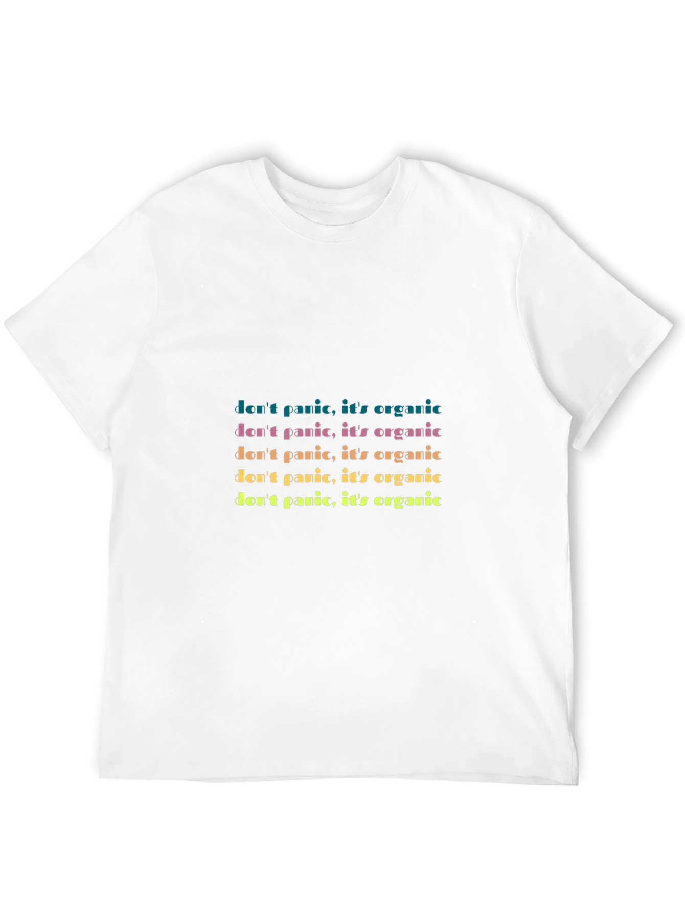 Dont Panic Organic Tee - Trendy Graphic T-Shirt