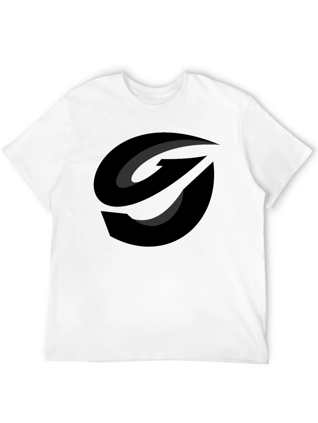 Modern Graphic Tee - Abstract Black Logo