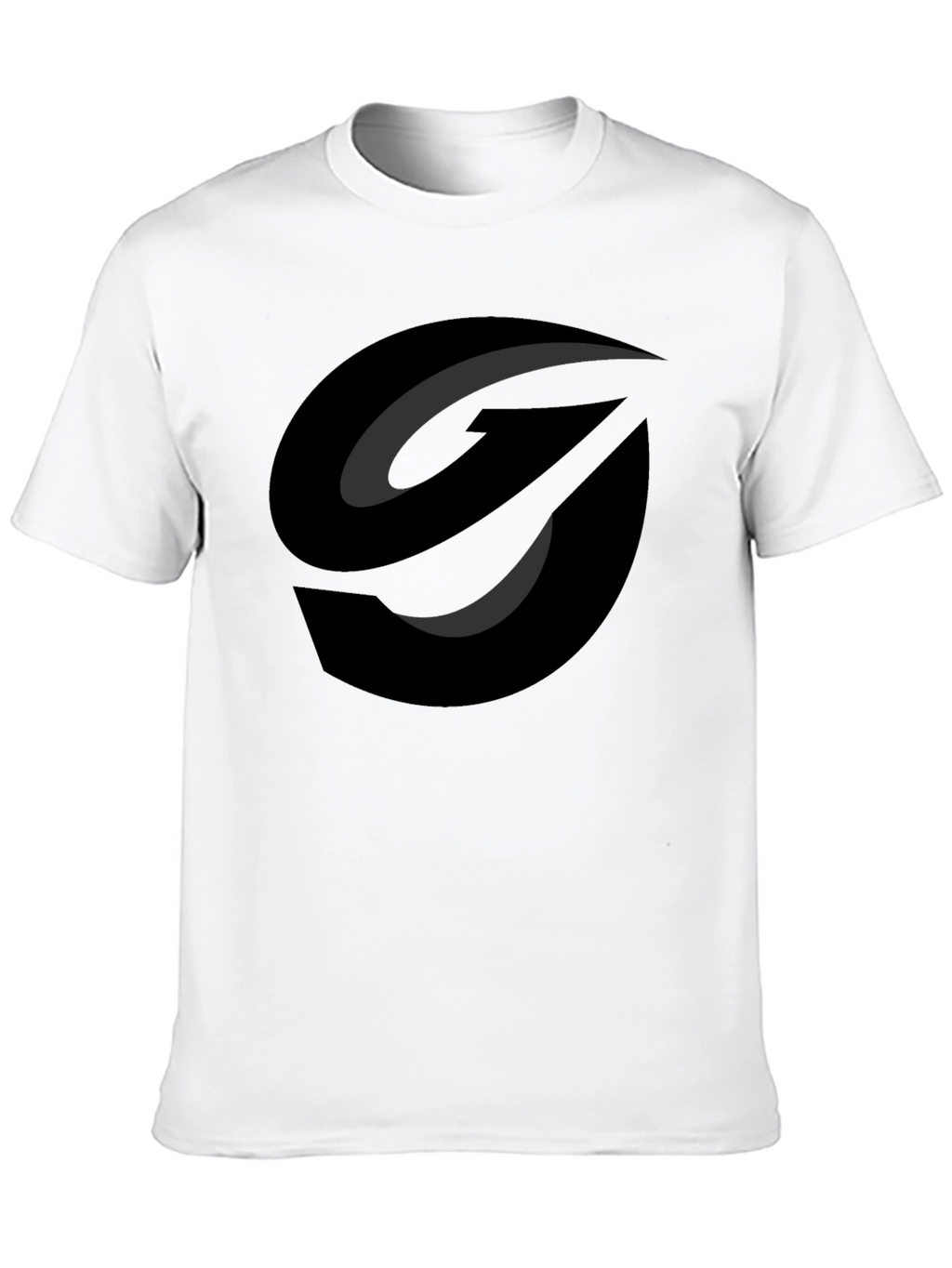 Modern Graphic Tee - Abstract Black Logo