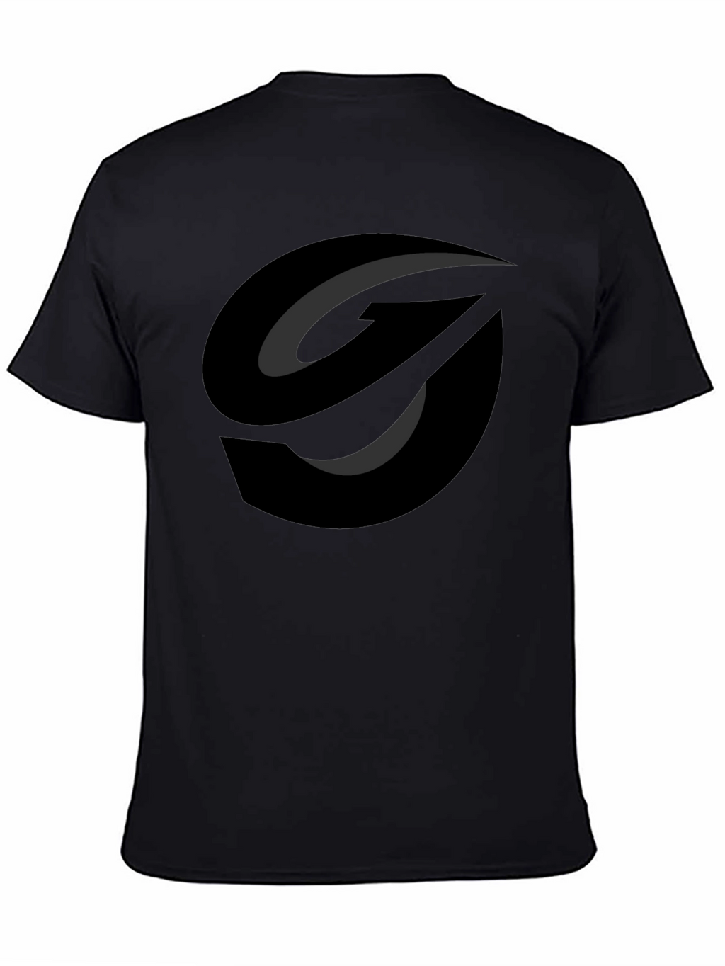 Modern Graphic Tee - Abstract Black Logo