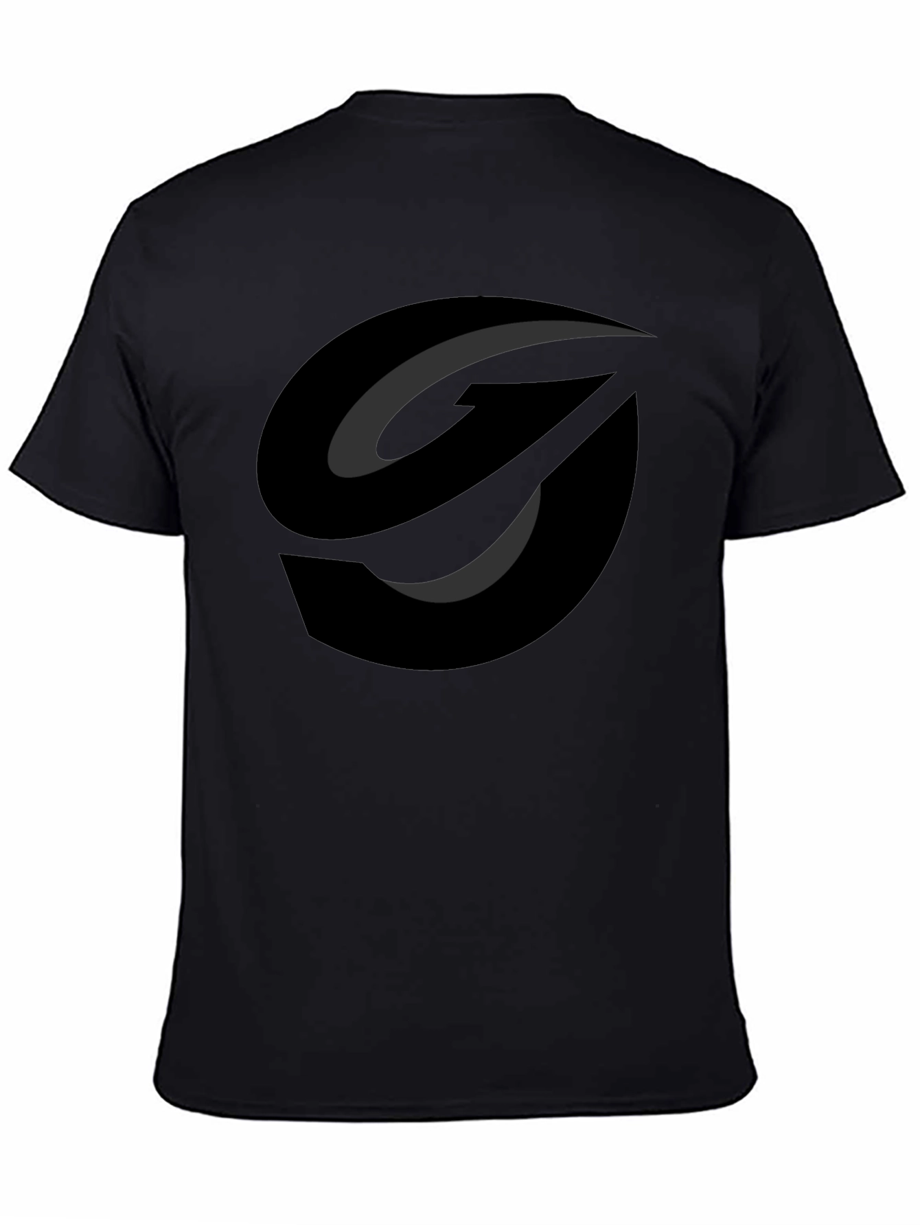 Modern Graphic Tee - Abstract Black Logo