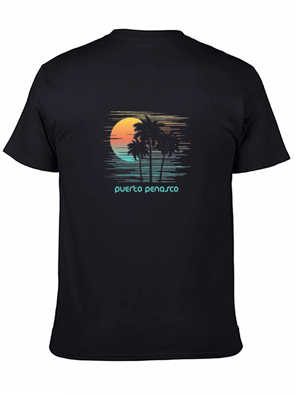 Puerto Penasco Sunset Palm T-Shirt