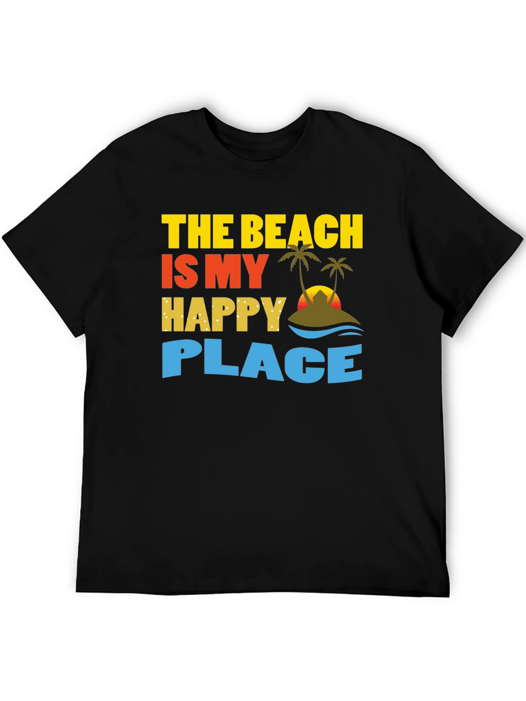 Beach is My Happy Place Graphic T-Shirt