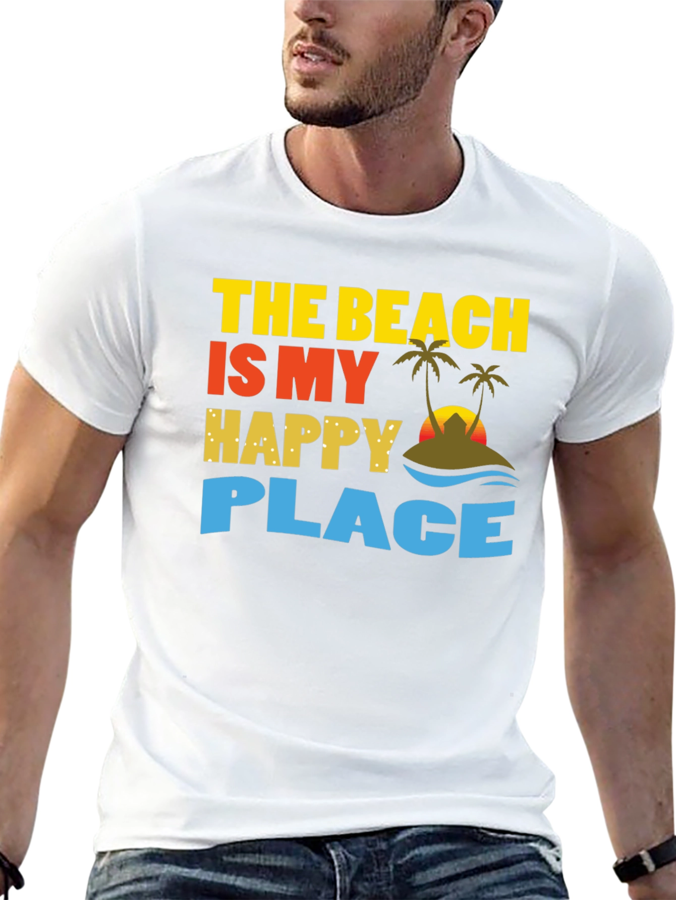 Beach is My Happy Place Graphic T-Shirt