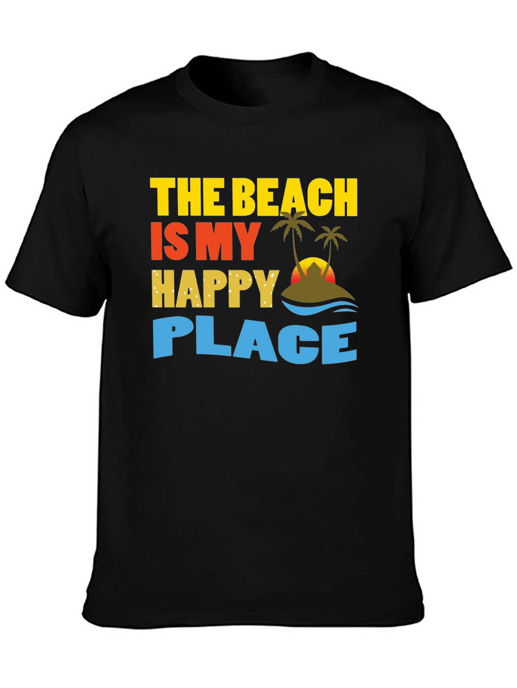 Beach is My Happy Place Graphic T-Shirt