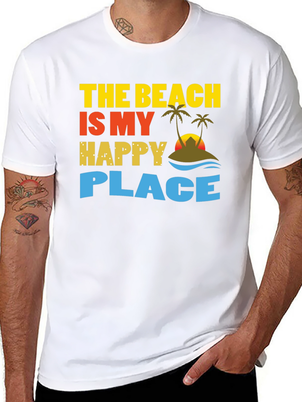 Beach is My Happy Place Graphic T-Shirt