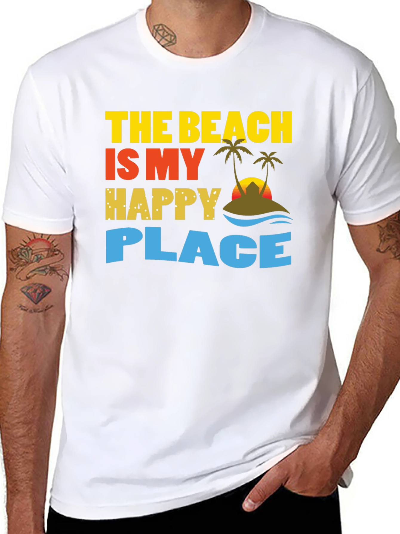 Beach is My Happy Place Graphic T-Shirt