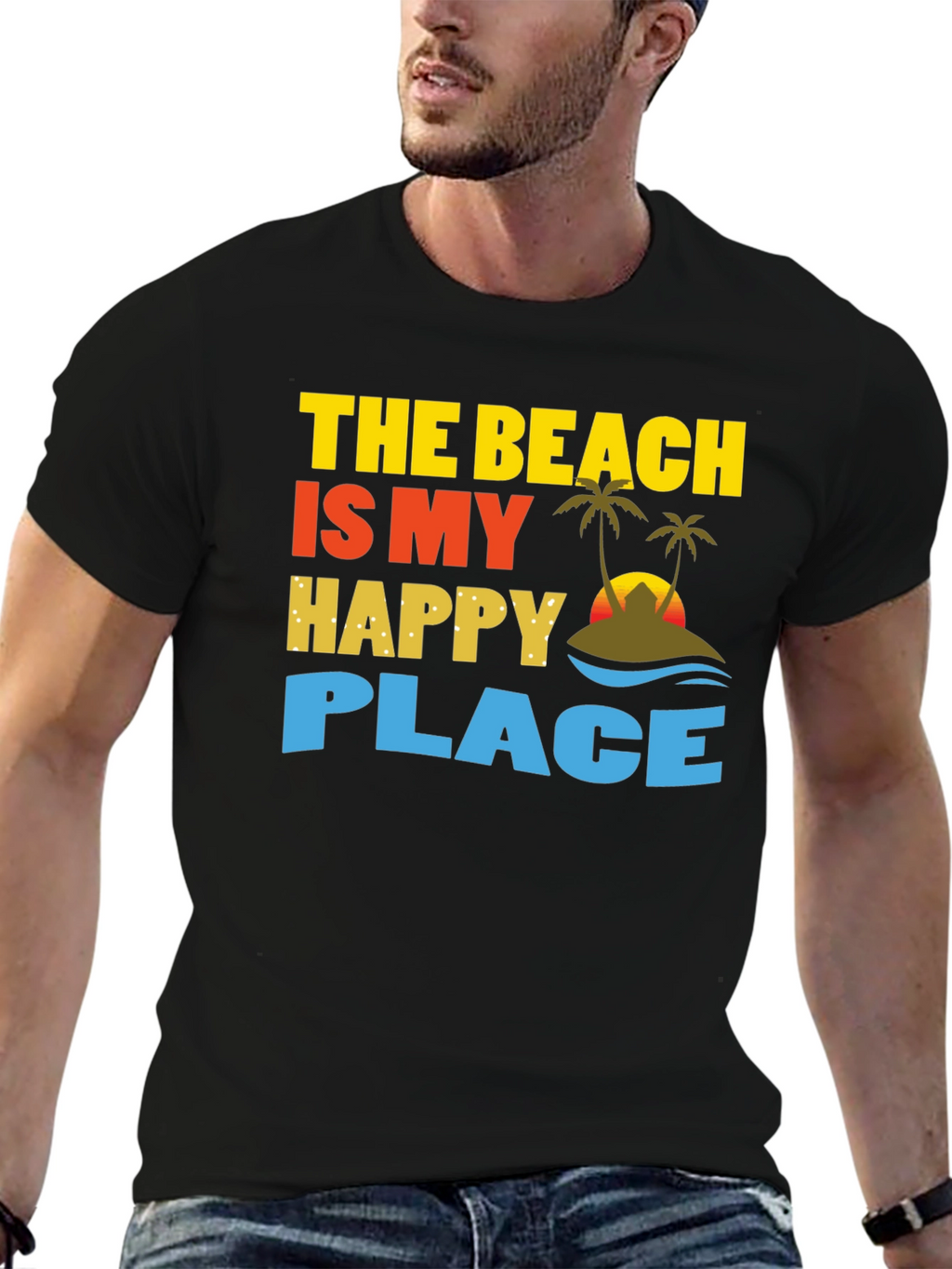 Beach is My Happy Place Graphic T-Shirt