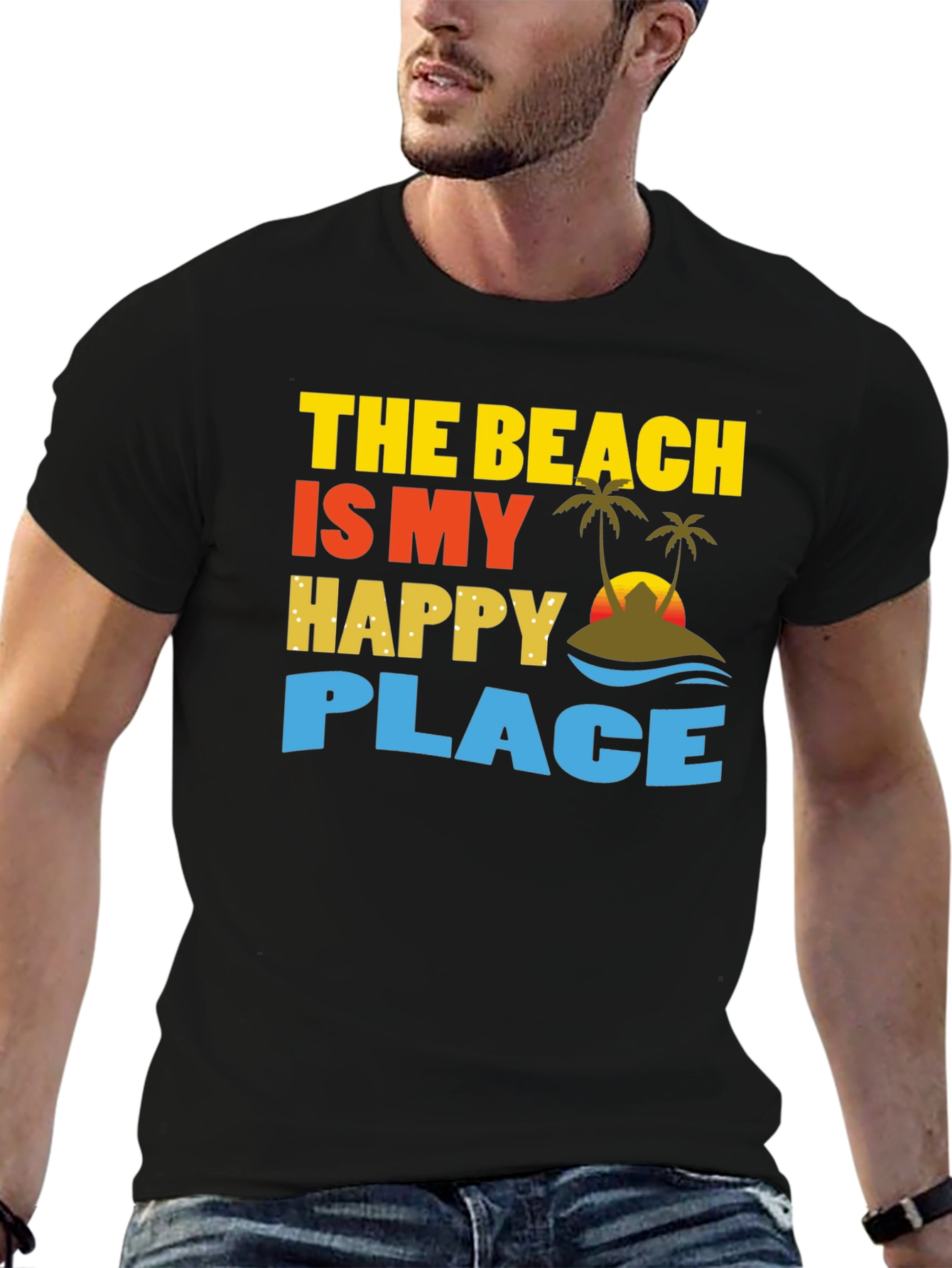 Beach is My Happy Place Graphic T-Shirt