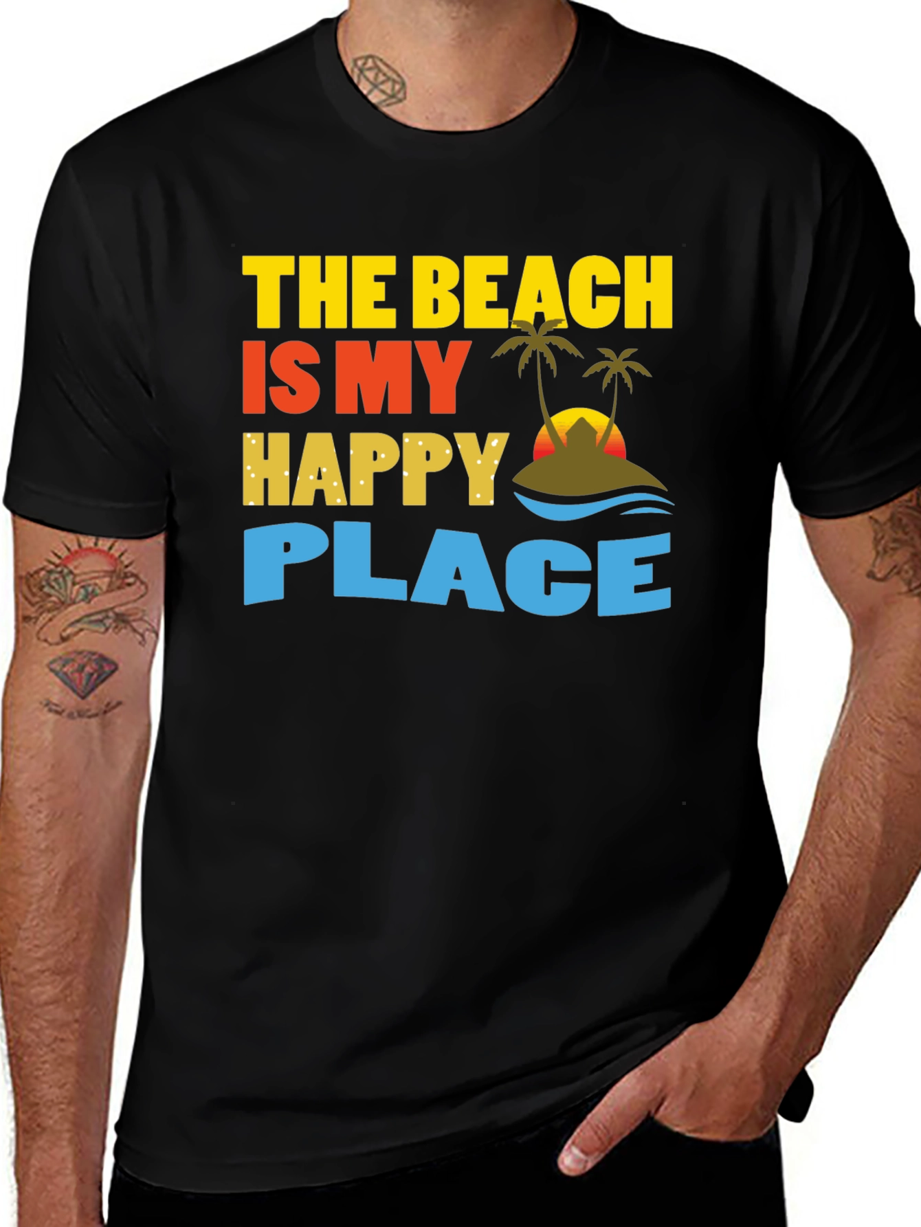Beach is My Happy Place Graphic T-Shirt