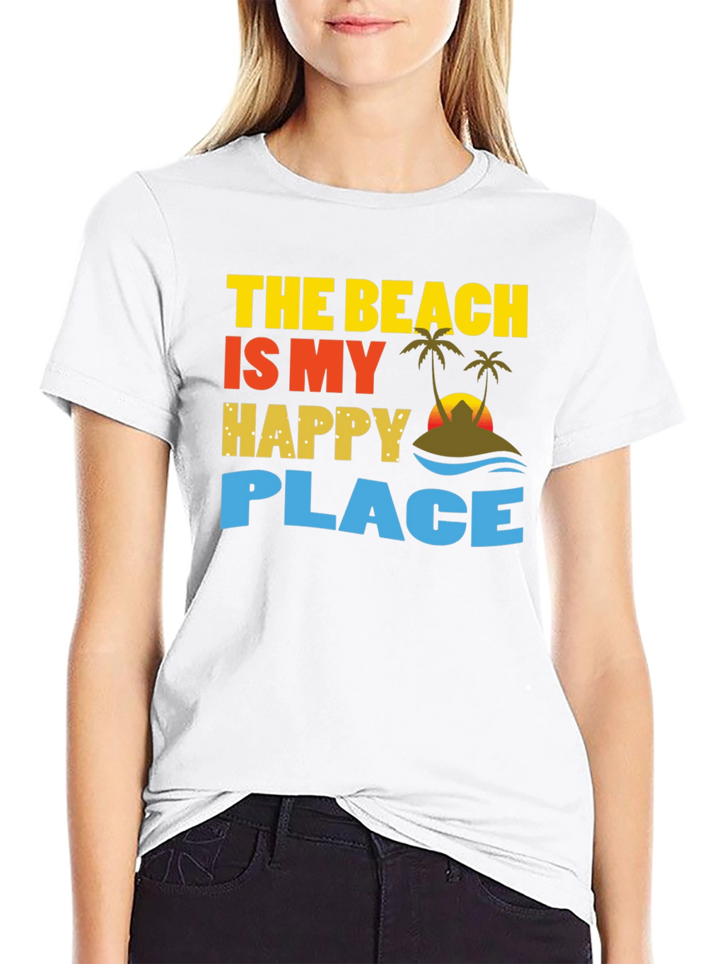 Beach is My Happy Place Graphic T-Shirt
