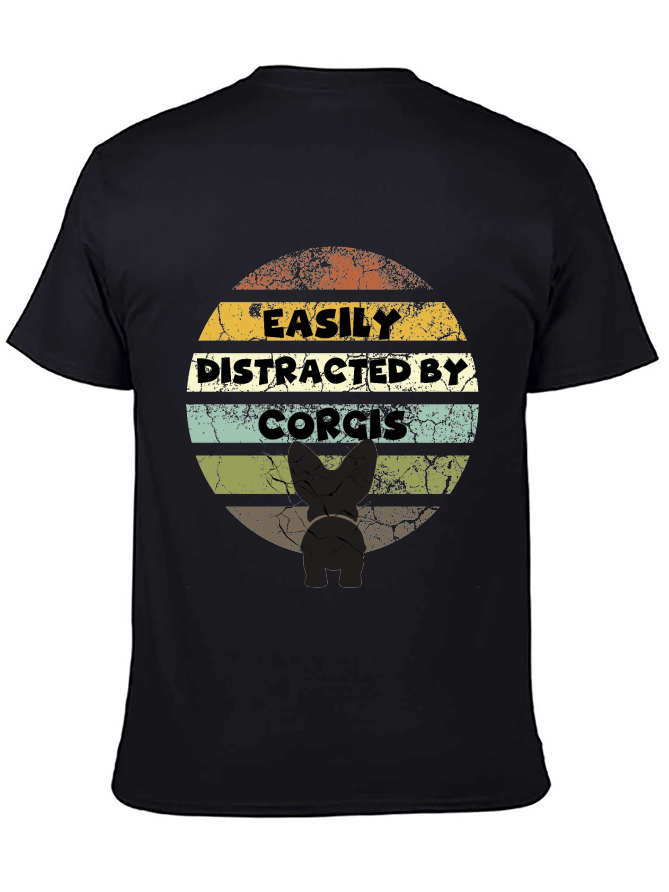 Easily Distracted By Corgis - Graphic T-Shirt