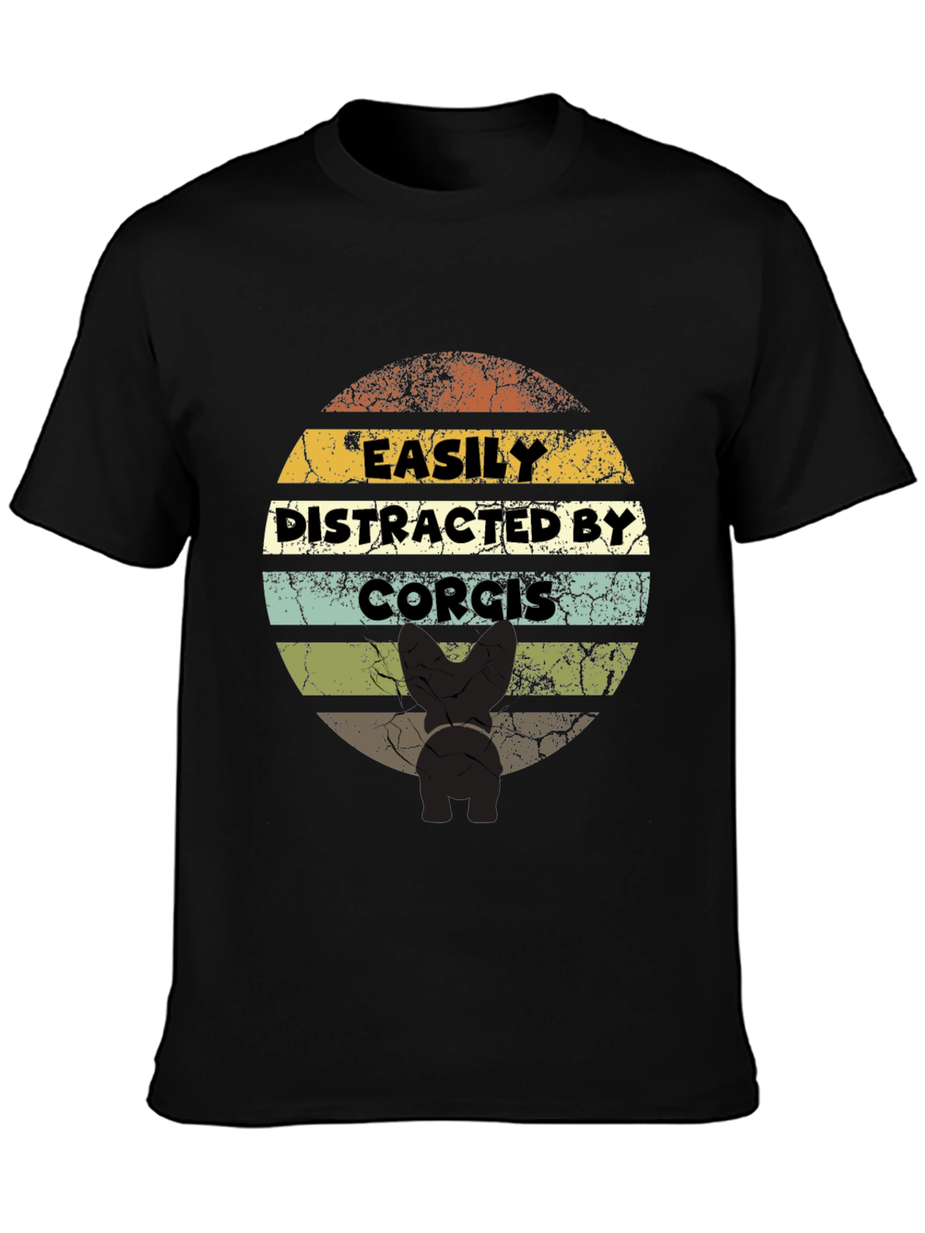 Easily Distracted By Corgis - Graphic T-Shirt