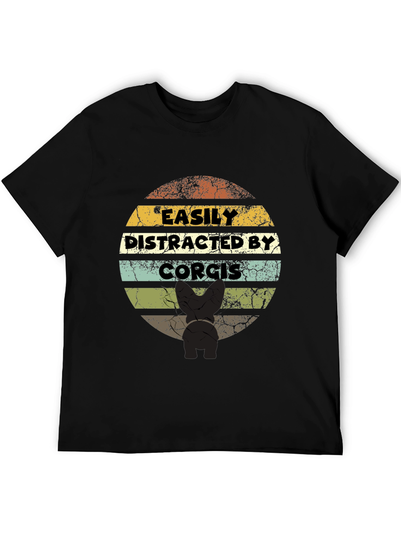 Easily Distracted By Corgis - Graphic T-Shirt