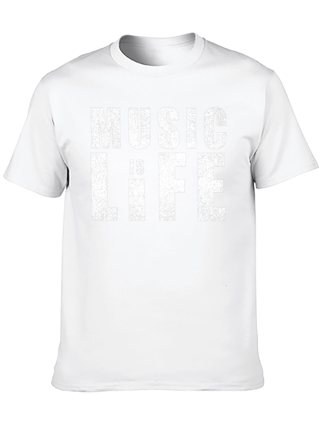 Music is Life T-Shirt - Black Cotton Tee