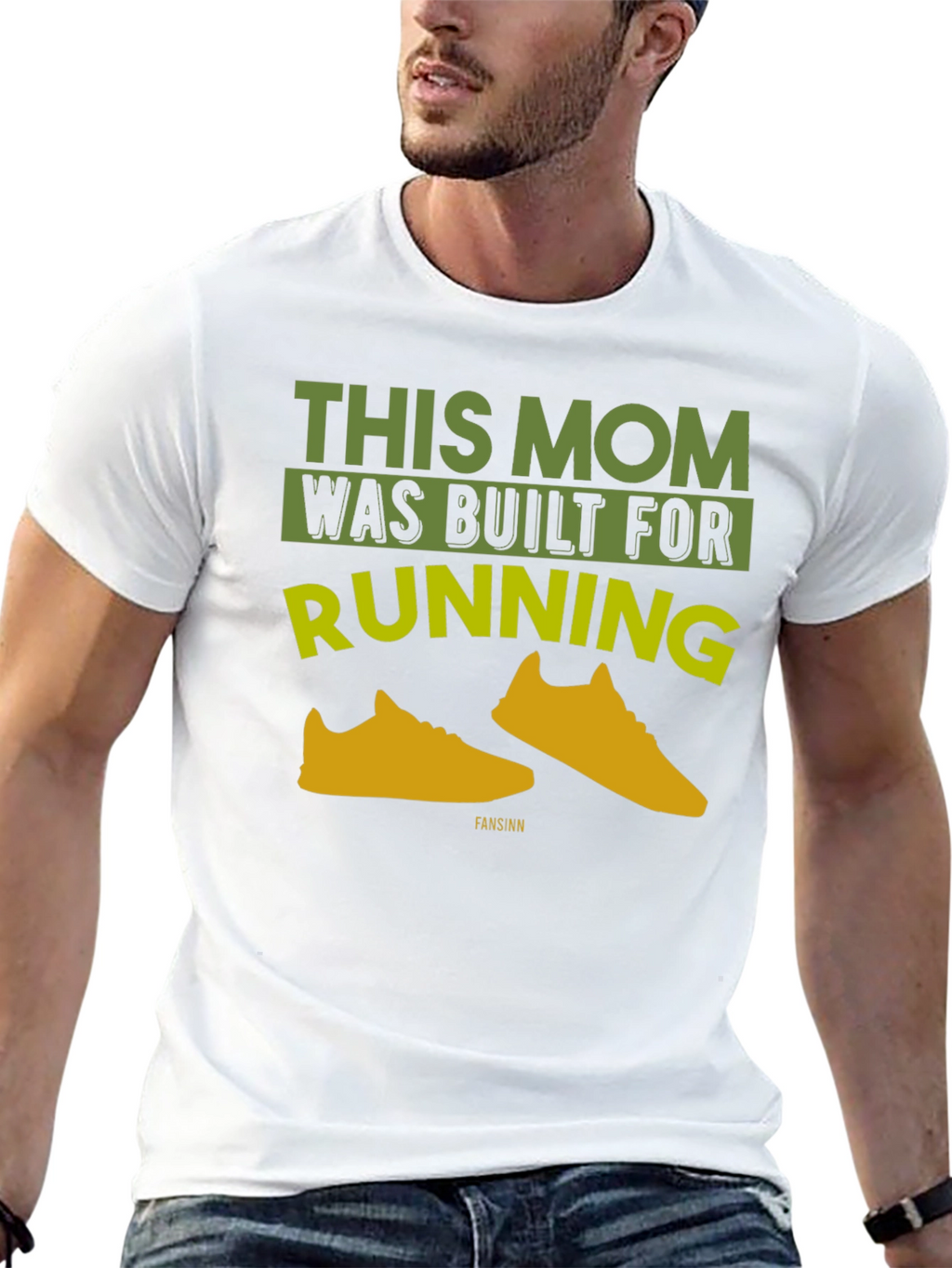 This Mom Was Built For Running Black T-Shirt