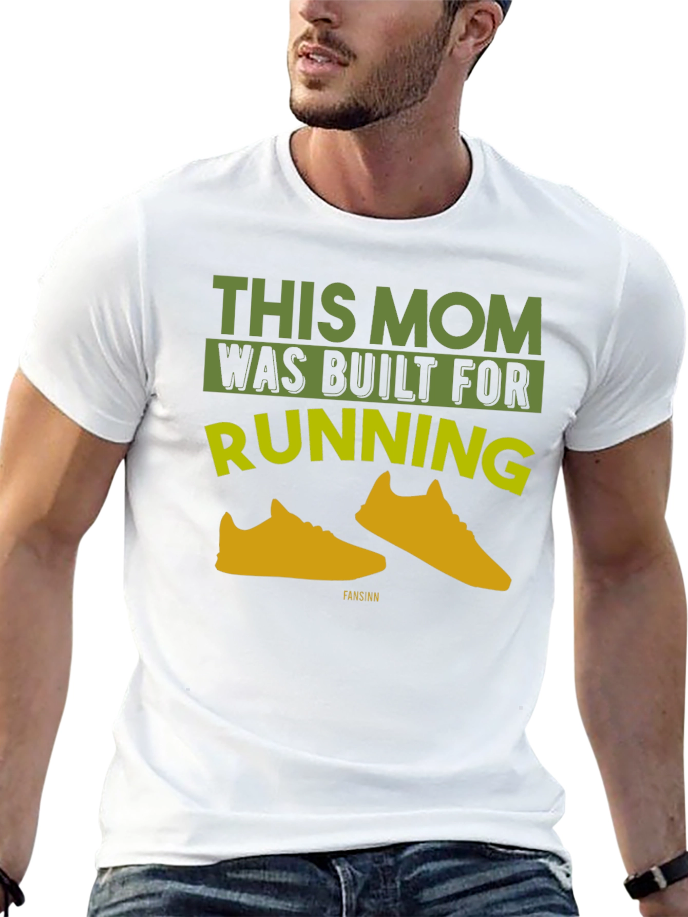 This Mom Was Built For Running Black T-Shirt