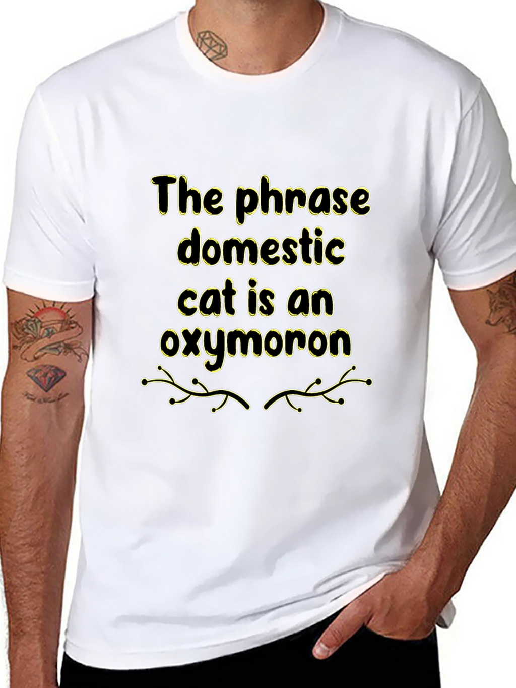 Domestic Cat Oxymoron Graphic T-Shirt