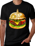 Gourmet Burger Bell Graphic Tee - Unique Foodie Fashion