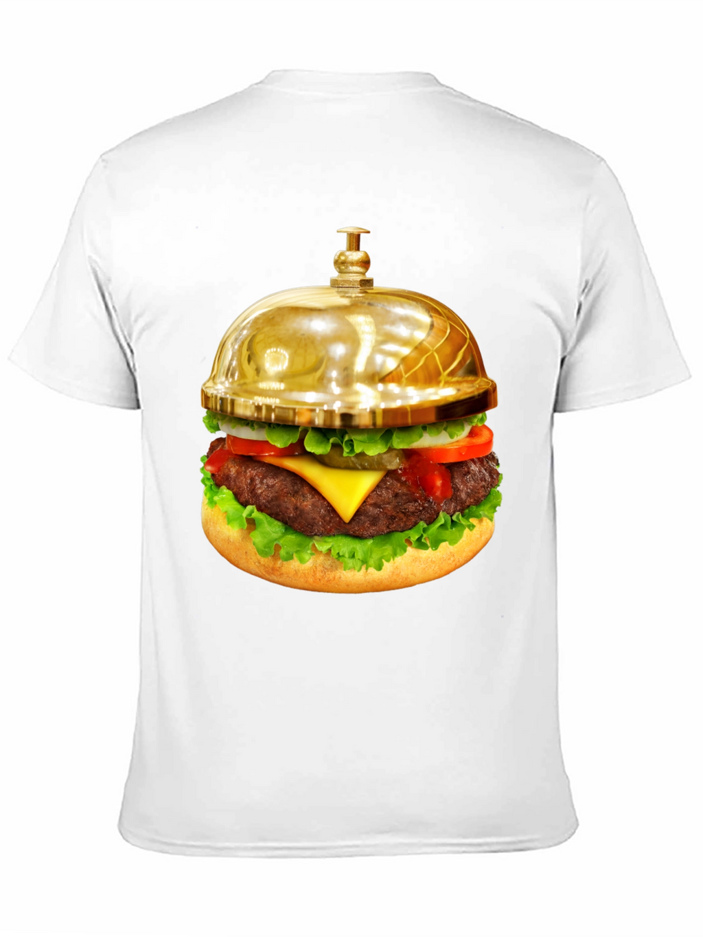 Gourmet Burger Bell Graphic Tee - Unique Foodie Fashion