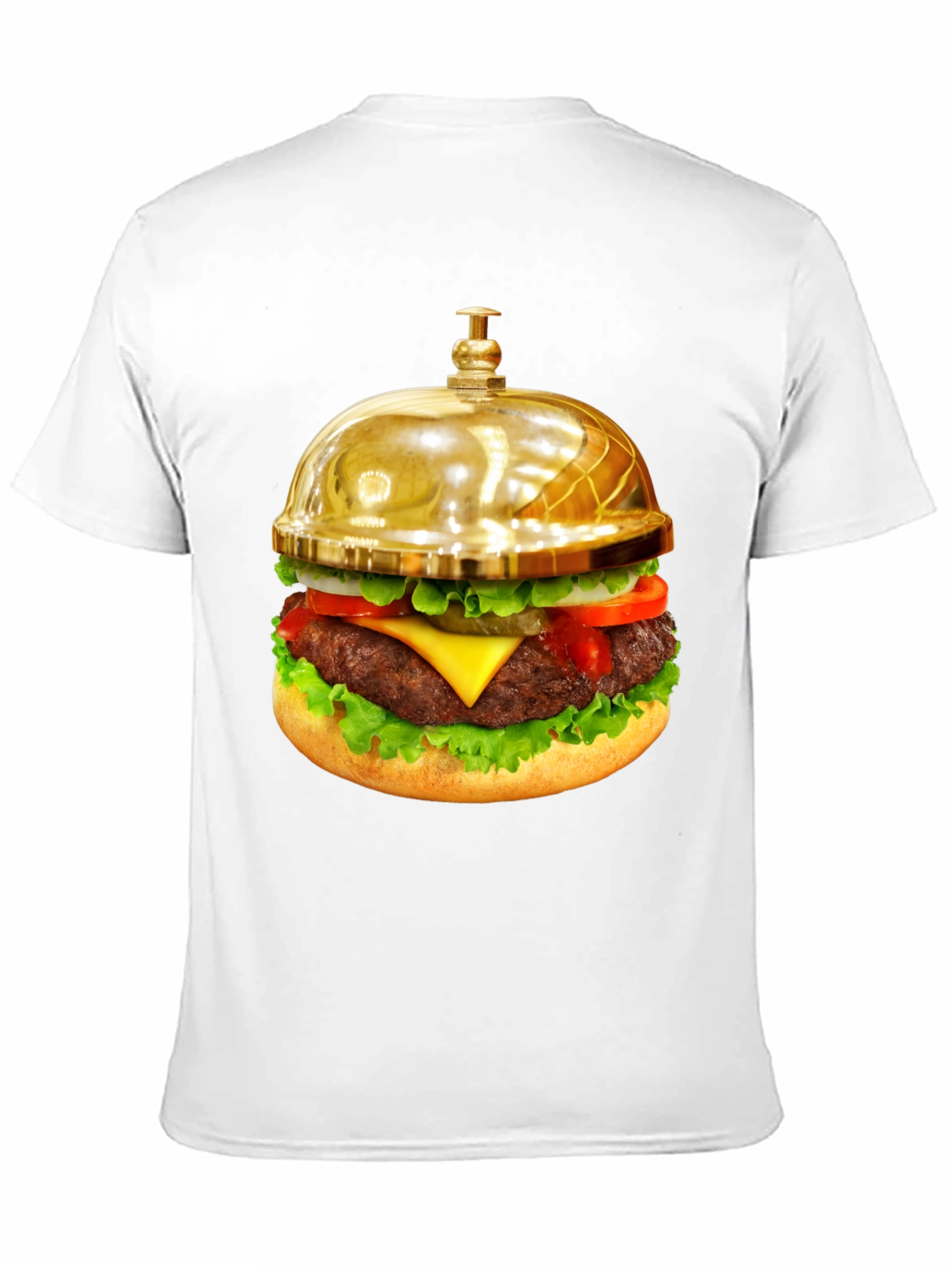 Gourmet Burger Bell Graphic Tee - Unique Foodie Fashion