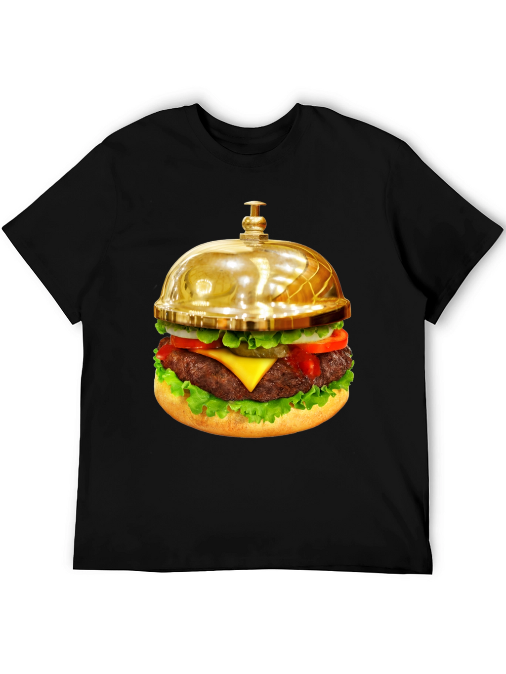 Gourmet Burger Bell Graphic Tee - Unique Foodie Fashion