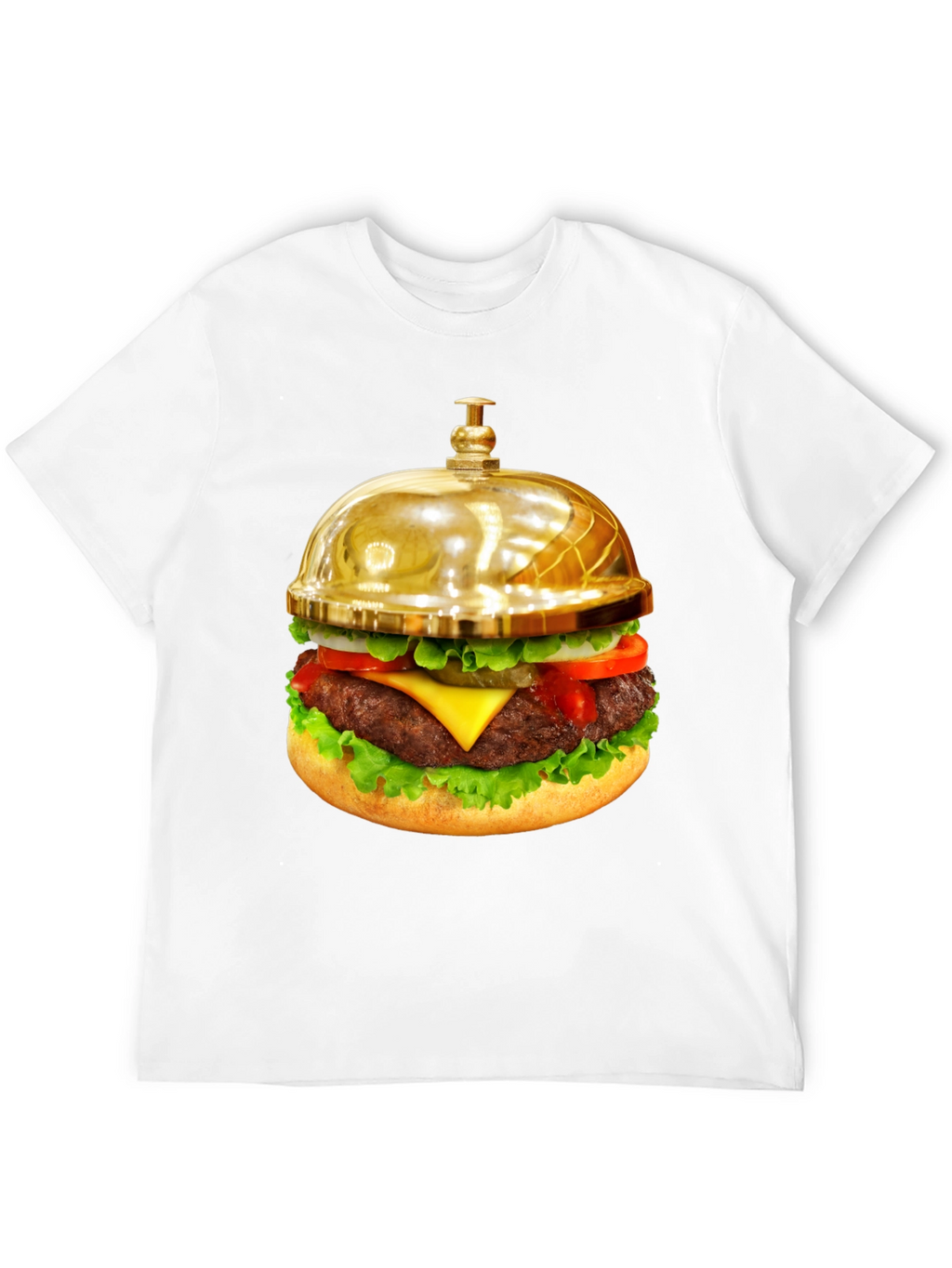 Gourmet Burger Bell Graphic Tee - Unique Foodie Fashion