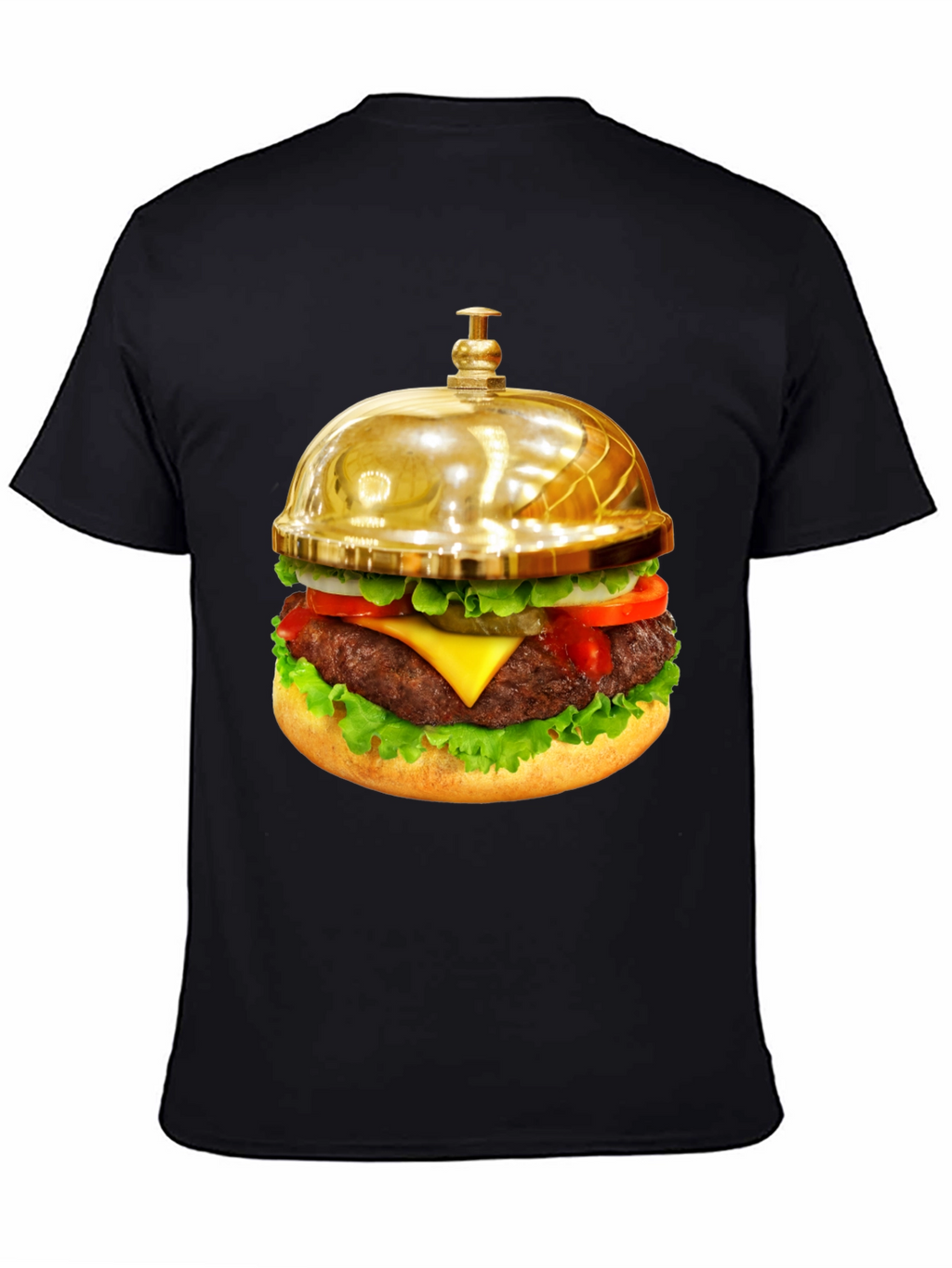 Gourmet Burger Bell Graphic Tee - Unique Foodie Fashion