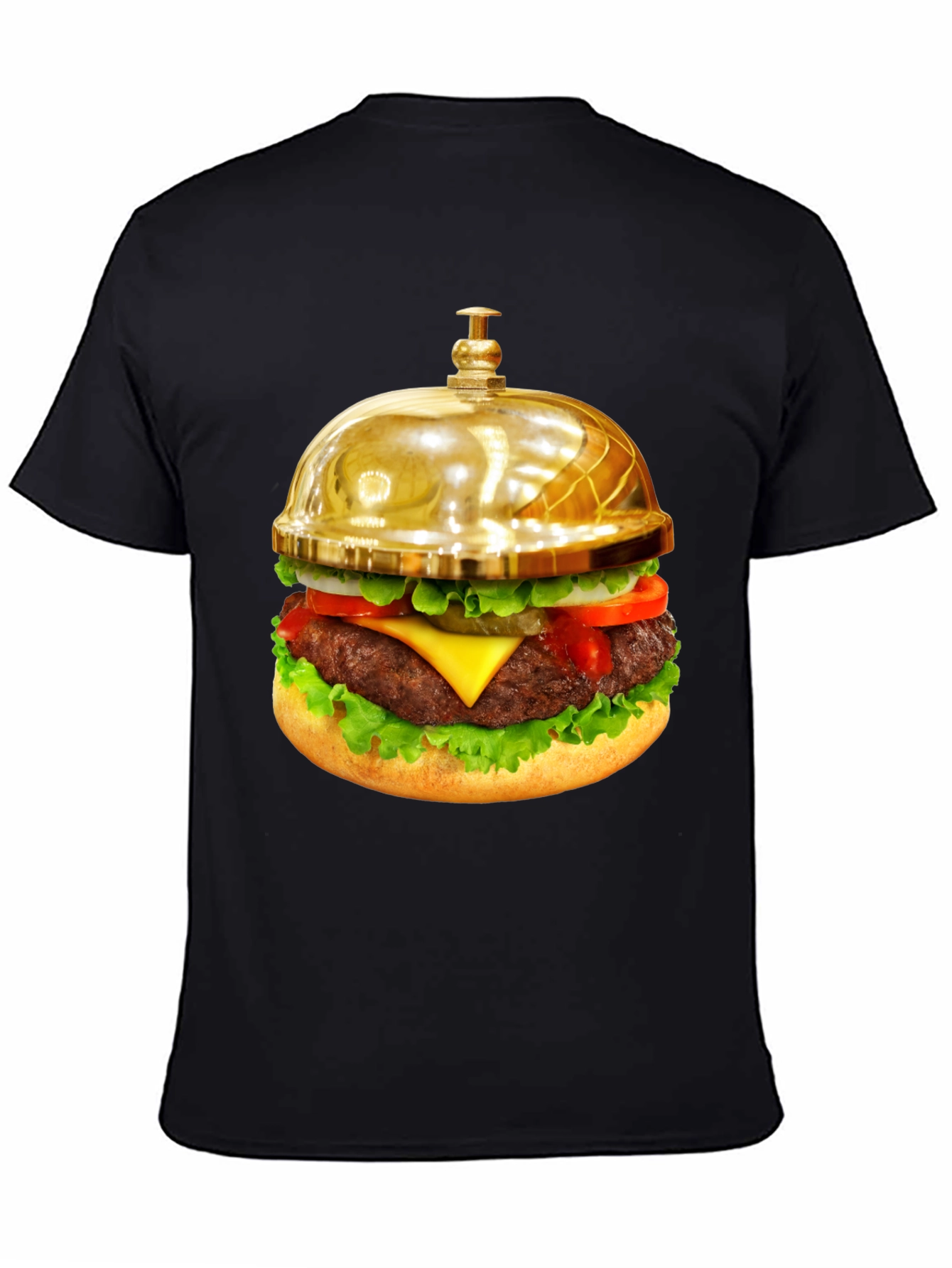 Gourmet Burger Bell Graphic Tee - Unique Foodie Fashion
