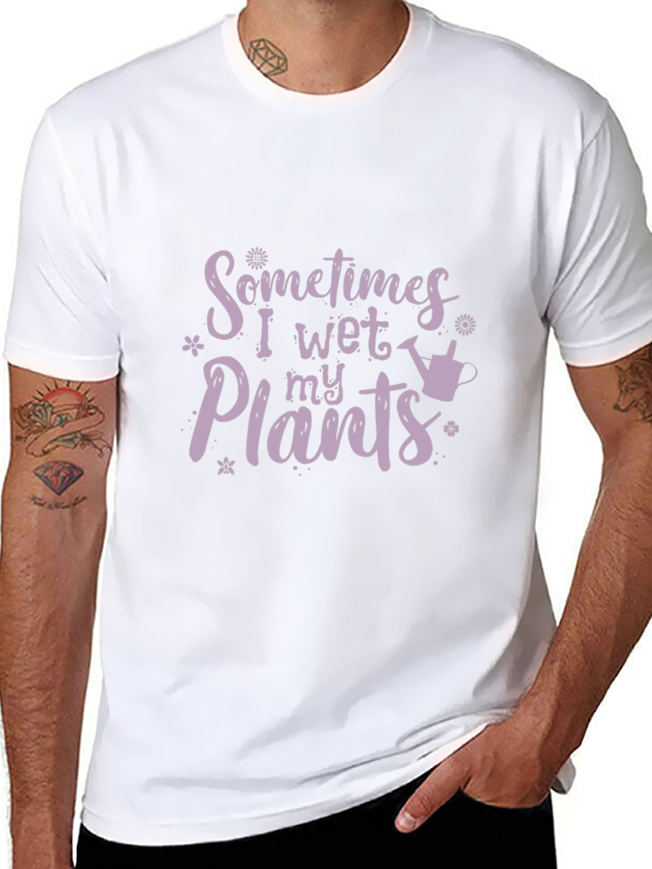 Funny Gardening T-Shirt - I Wet My Plants