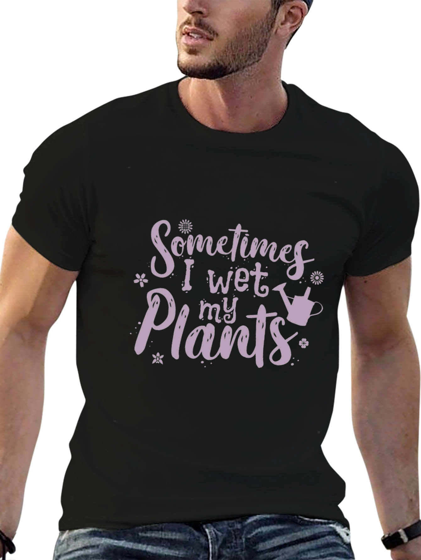 Funny Gardening T-Shirt - I Wet My Plants
