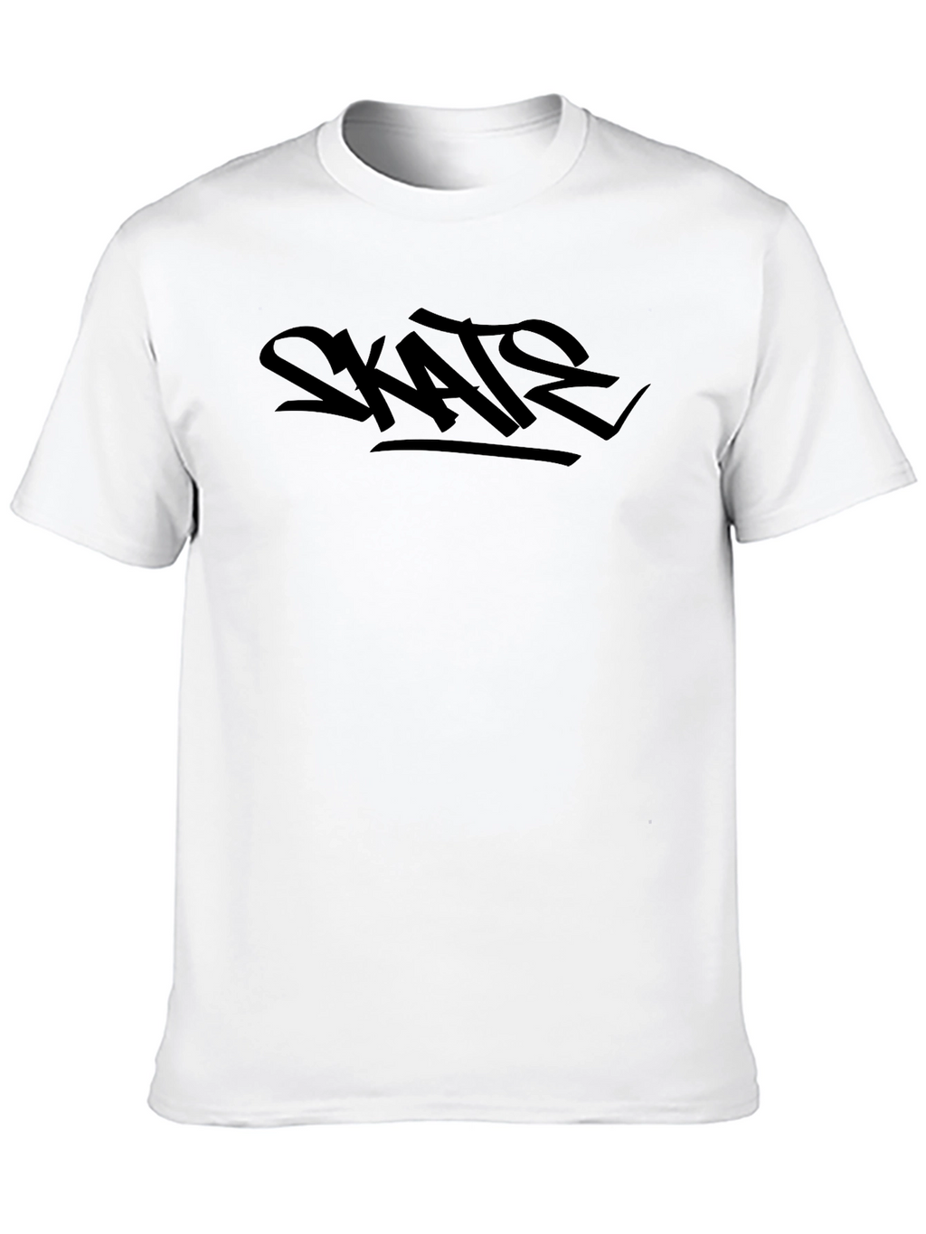 Skate Graphic Tee - Black Cotton T-Shirt