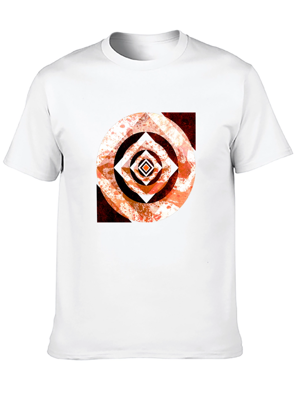 Abstract Target Graphic Tee - Black