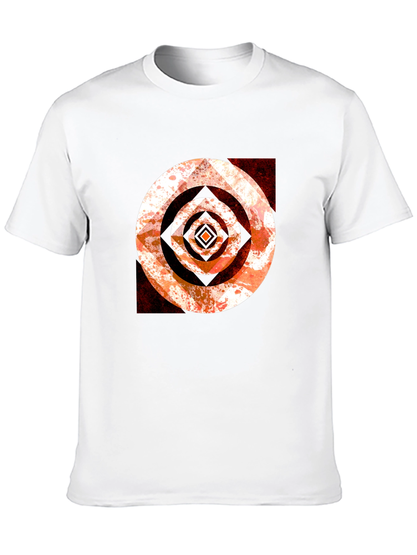 Abstract Target Graphic Tee - Black