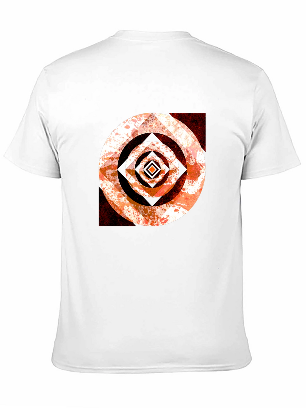 Abstract Target Graphic Tee - Black