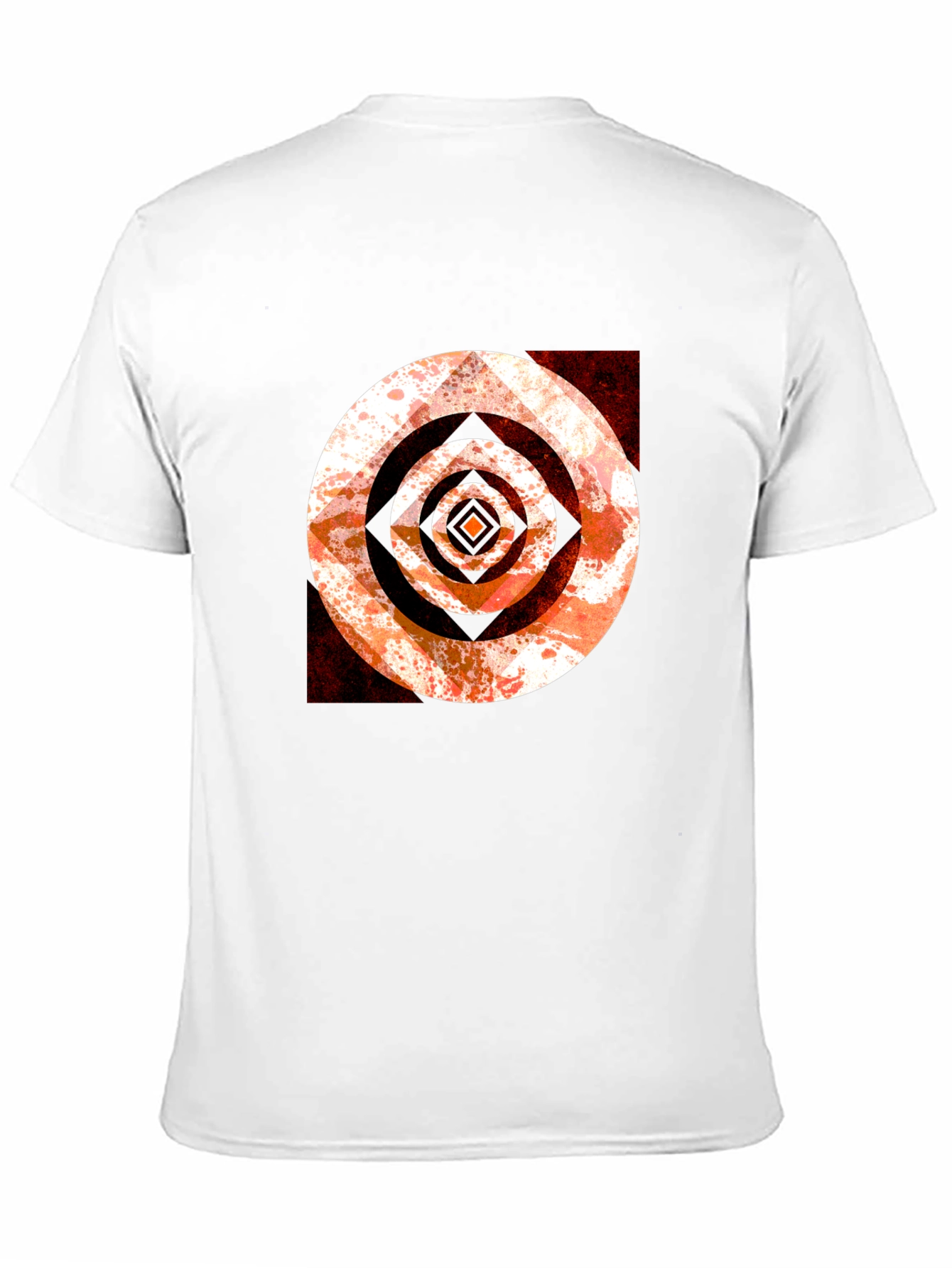 Abstract Target Graphic Tee - Black