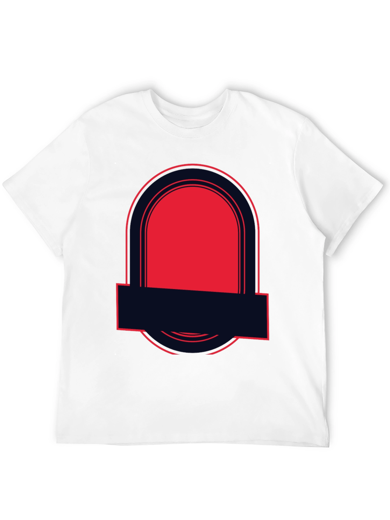 Bold Graphic Tee - Black with Red Accent