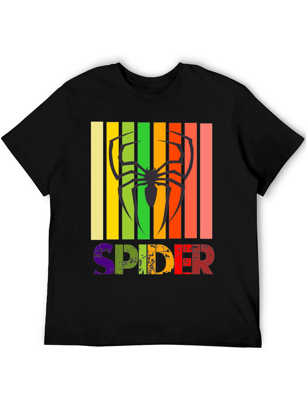 Retro Spider Graphic Tee -  Unique Design