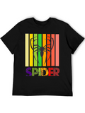 Retro Spider Graphic Tee -  Unique Design