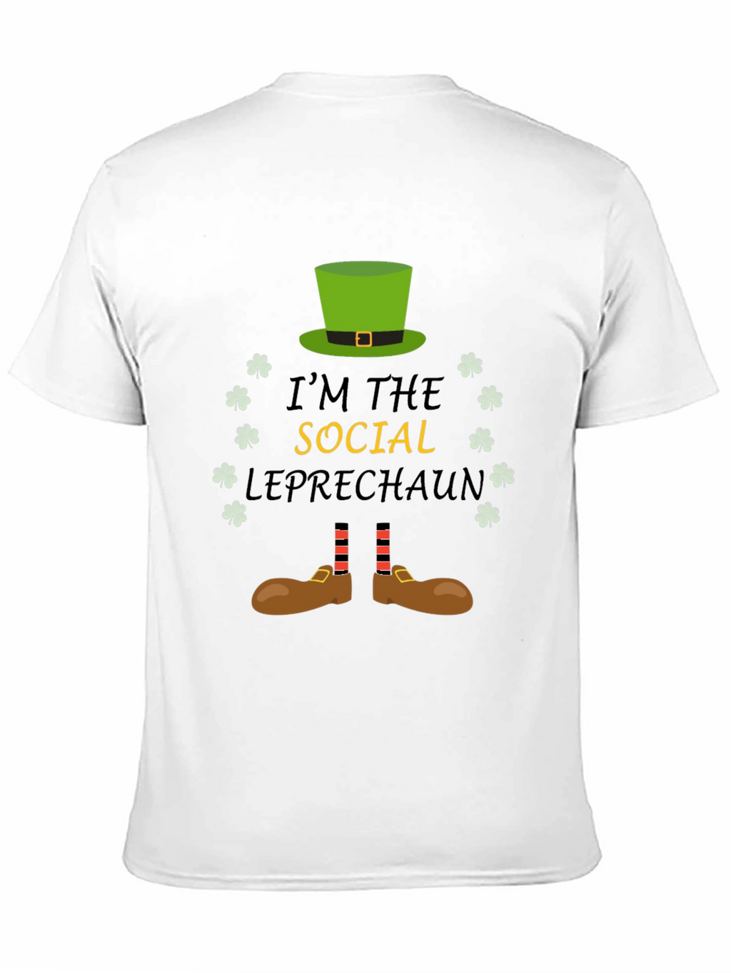Social Leprechaun Graphic T-Shirt - St. Patricks Day