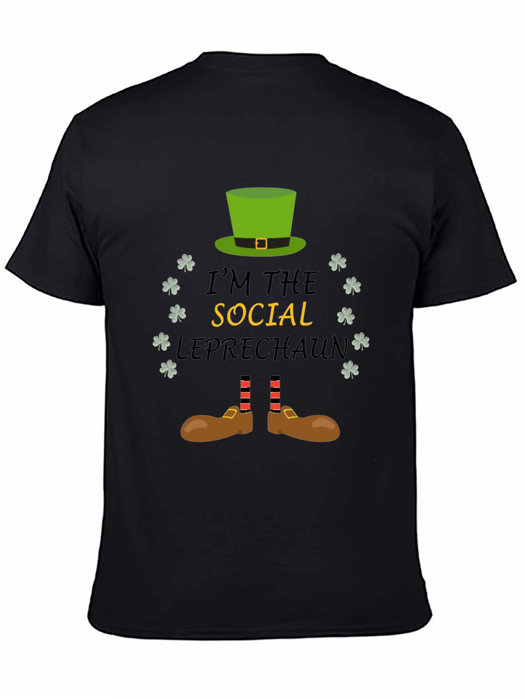 Social Leprechaun Graphic T-Shirt - St. Patricks Day