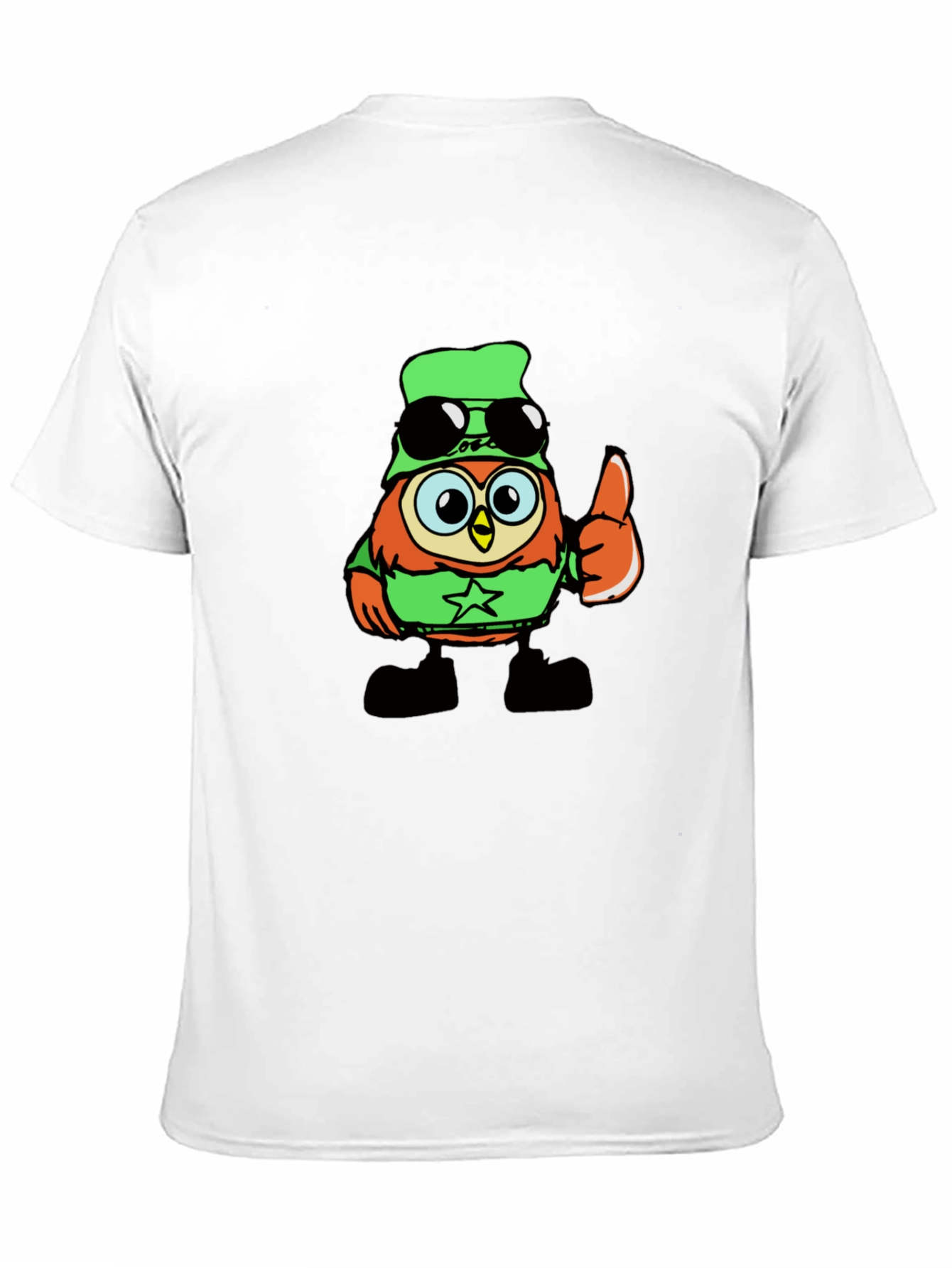 Cool Owl Cartoon Graphic T-Shirt