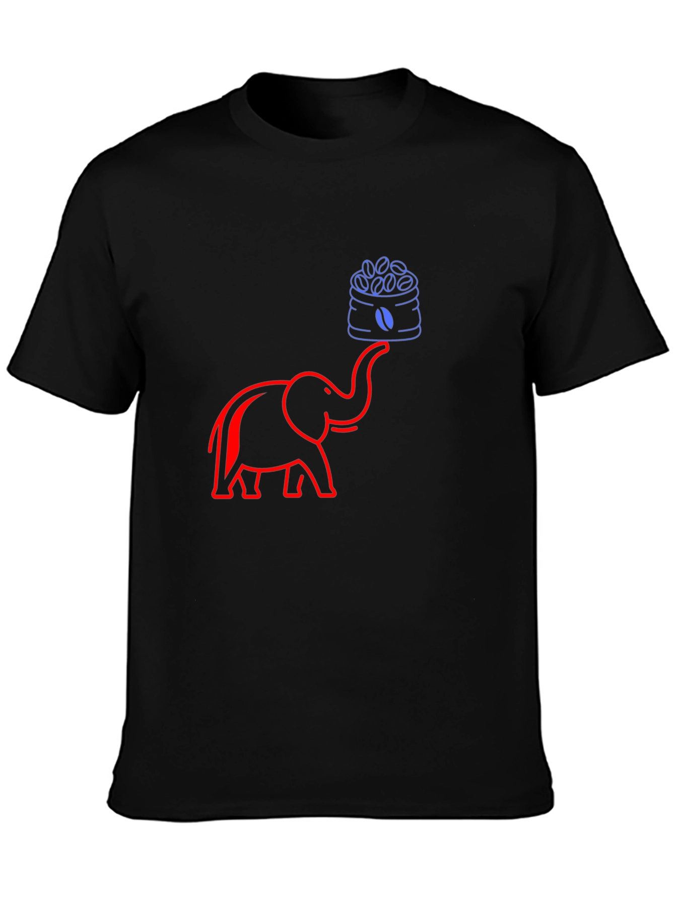 Elephant Coffee Bean T-Shirt