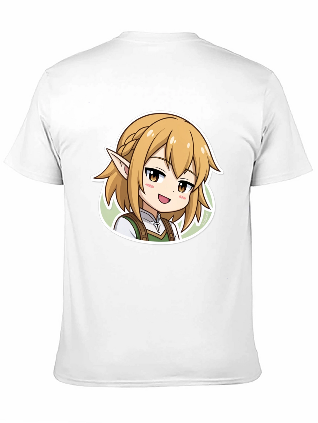 Anime Character Graphic Print Black T-Shirt