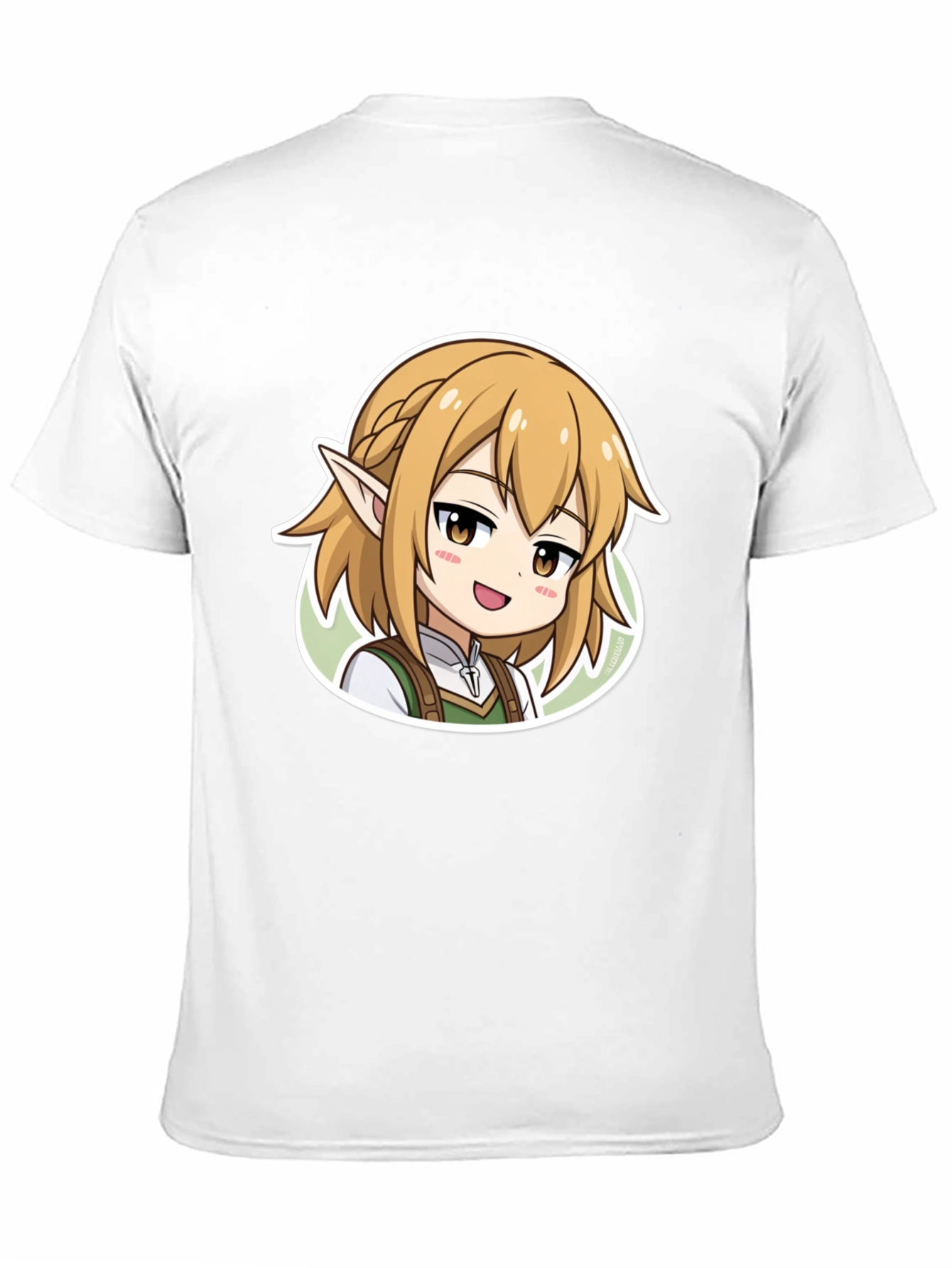 Anime Character Graphic Print Black T-Shirt