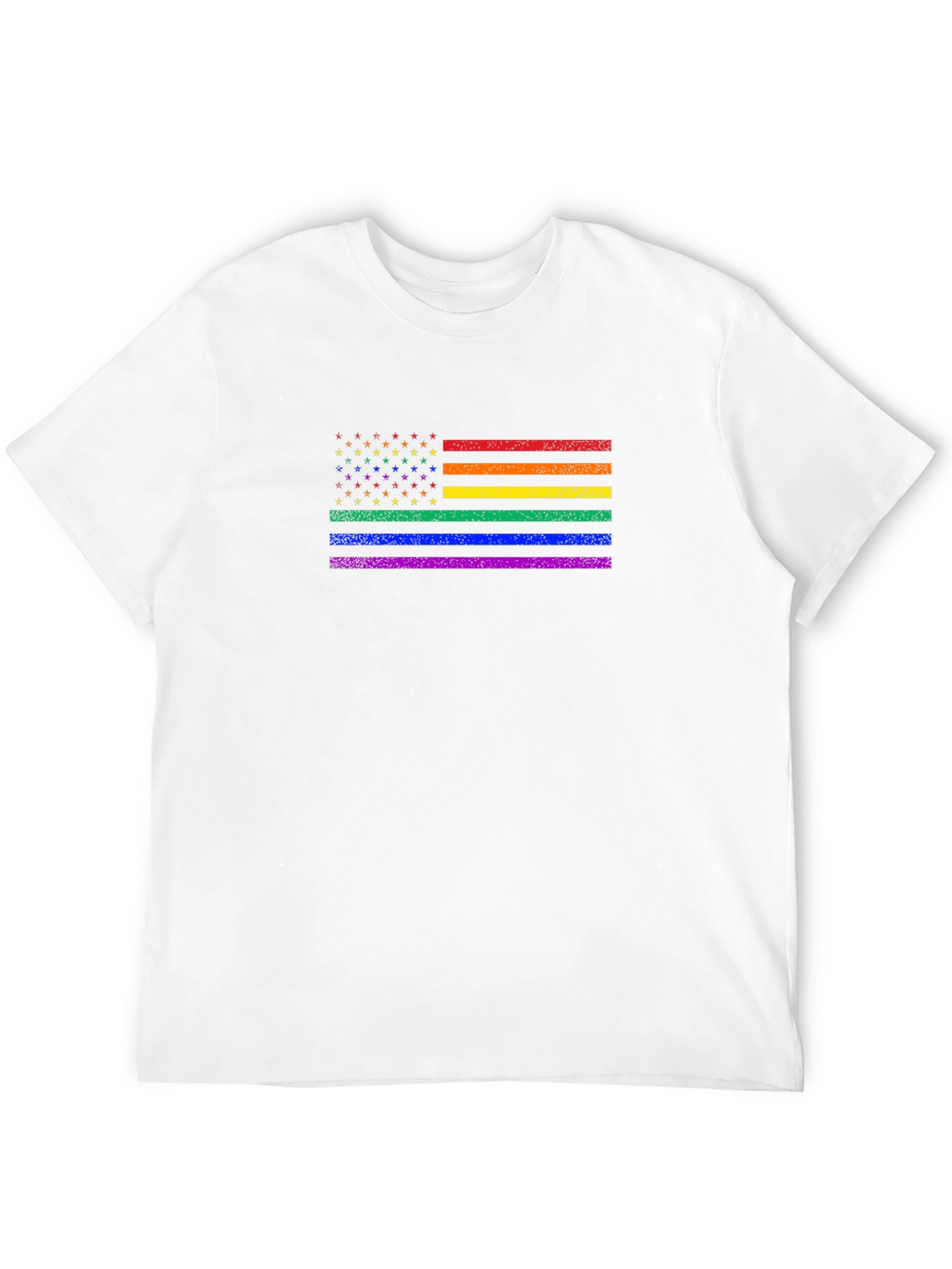 Pride Flag USA T-Shirt: Celebrate Diversity!